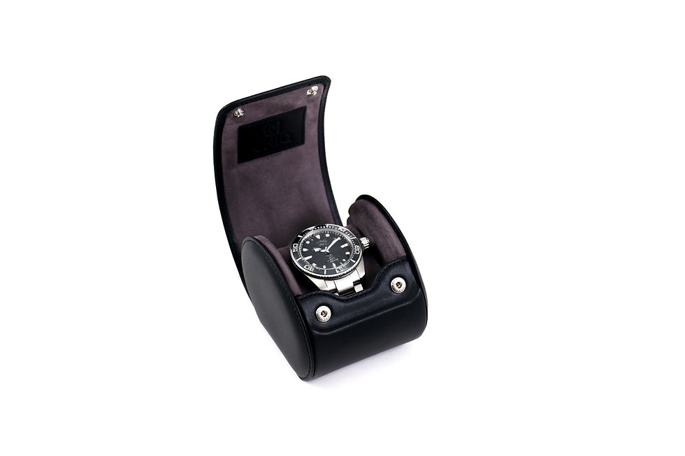 Miniature : Ecrin 1 montre "EVOLUTION" en cuir noir