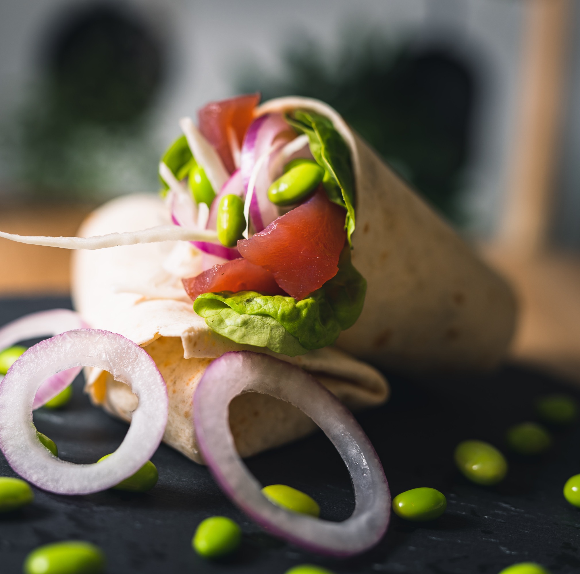 Arranged Food and Objects