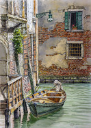 .Rio del Fontego dei Tedeschi, Venice.