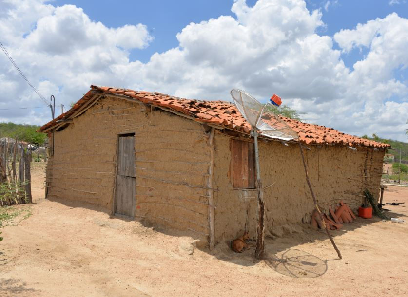 Foto: Casa de taipa (crédito: Getulio Nascimento)
