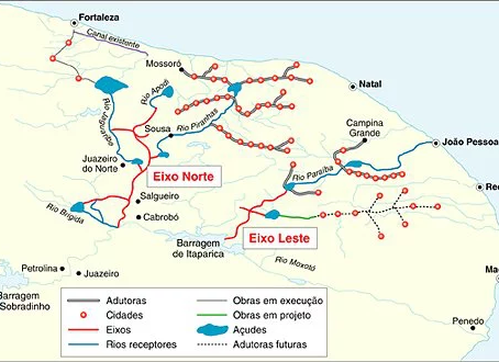 Eixo Leste da Transposição do Rio São Francisco: as águas não estão chegando ao seu destino final