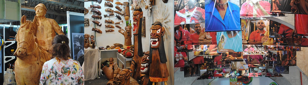 Foto: Artesanato do Nordeste em destaque na Feneart (crédito: Reginaldo Sousa)