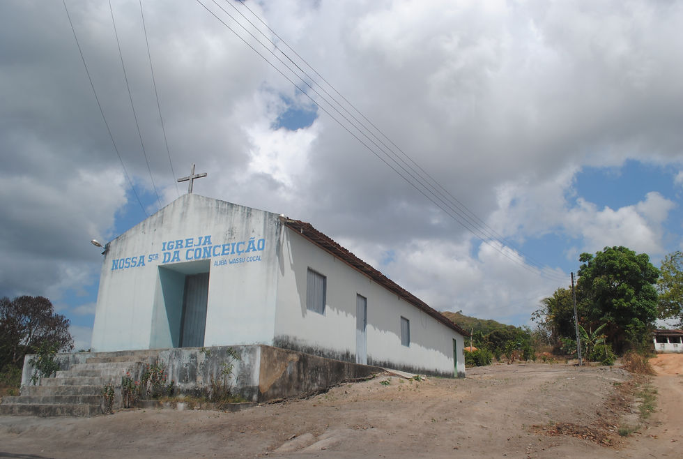 Foto: Espaço para religião católica na Aldeia (Crédito: Joel)