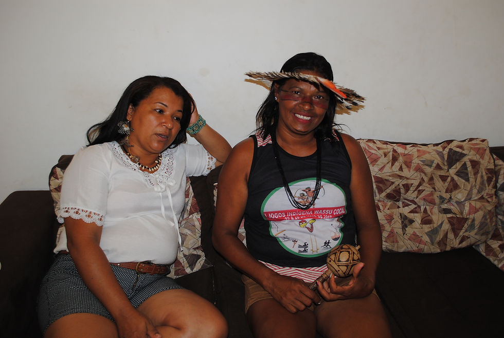 Foto: Kety e Iara, parte da liderança e representatividade indígena (Crédito: Joel)
