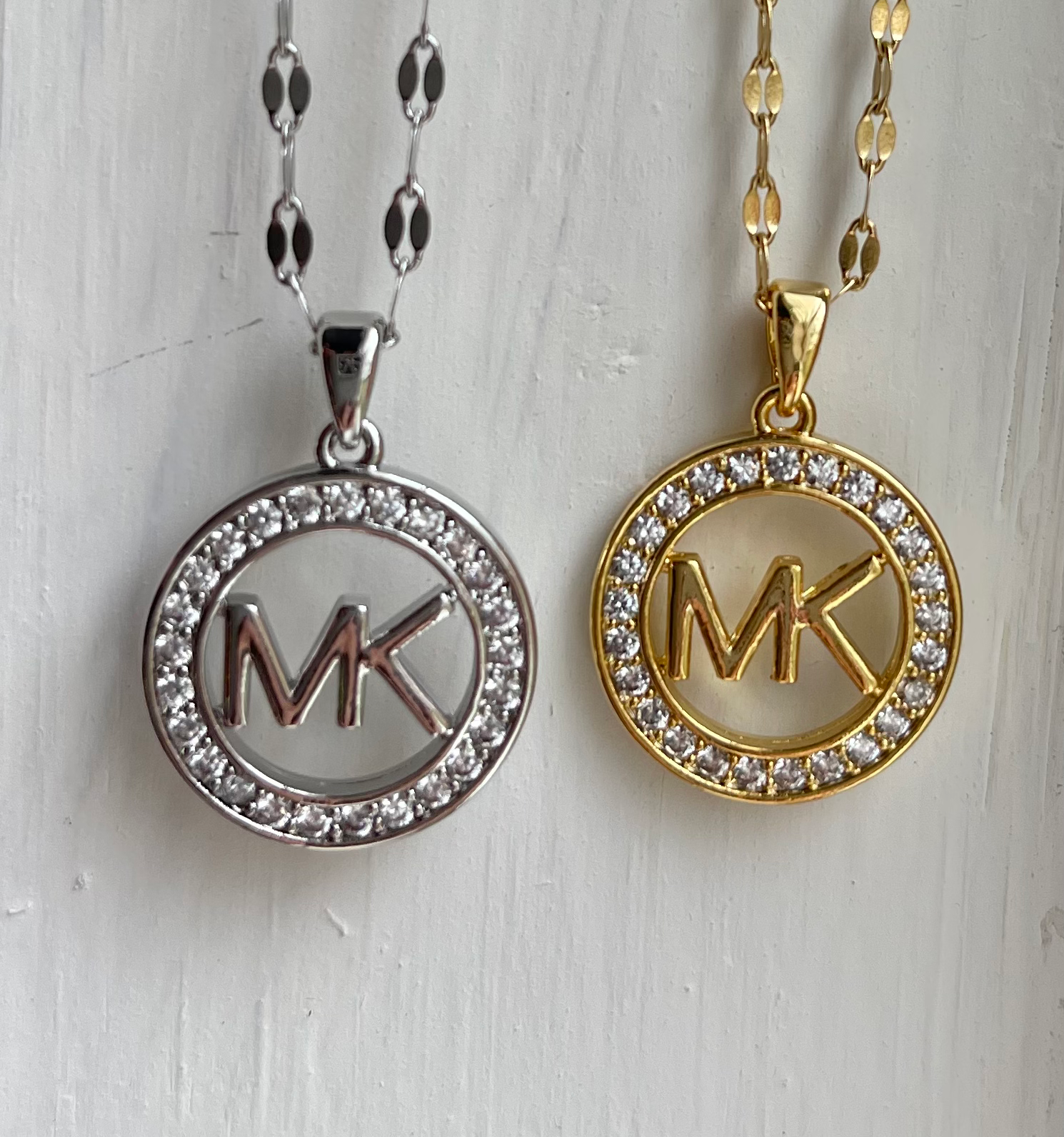 MK Rhinestone Necklace 