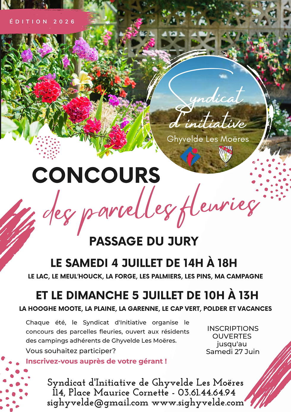 Concours des Parcelles fleuries 2026