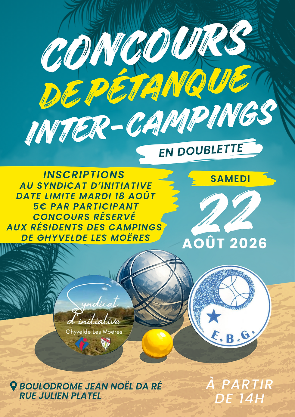 Concours inter camping de pétanque