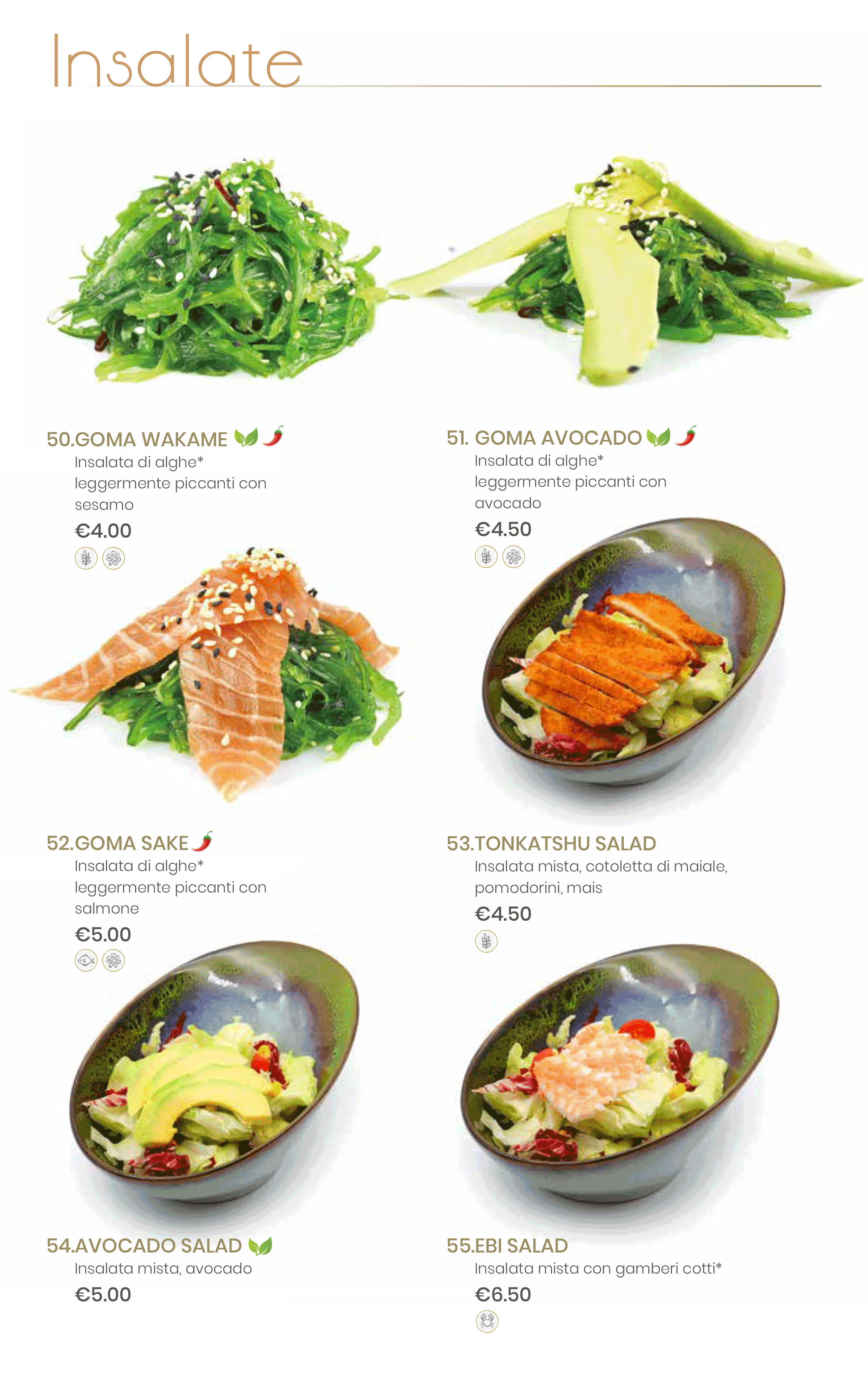 Menu Pranzo Bonifacio | INARI