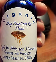Organic Flea Repellent custom blended from Certified Organic Essential Oils works great smells great