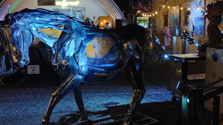 Chrome Horse by Sean Guerrero at Blues and Brews Fest in Telluride