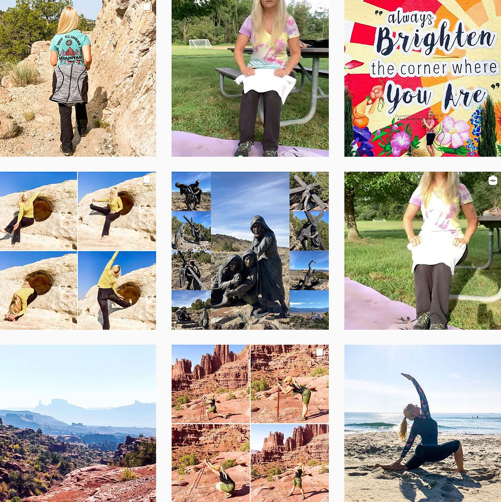Outdoor Yoga - doing yoga outdoors on Instagram