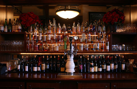 Bar at Bounty Hunter Wine Bar & Smokin' BBQ in Napa