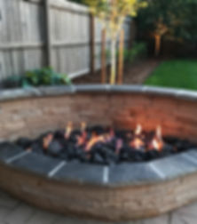 custom sandstone fire pit