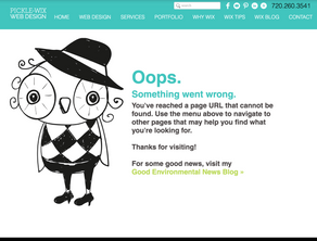 Custom 404 Page in Wix