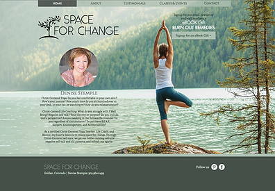Denver Website Design for Yoga Instructor