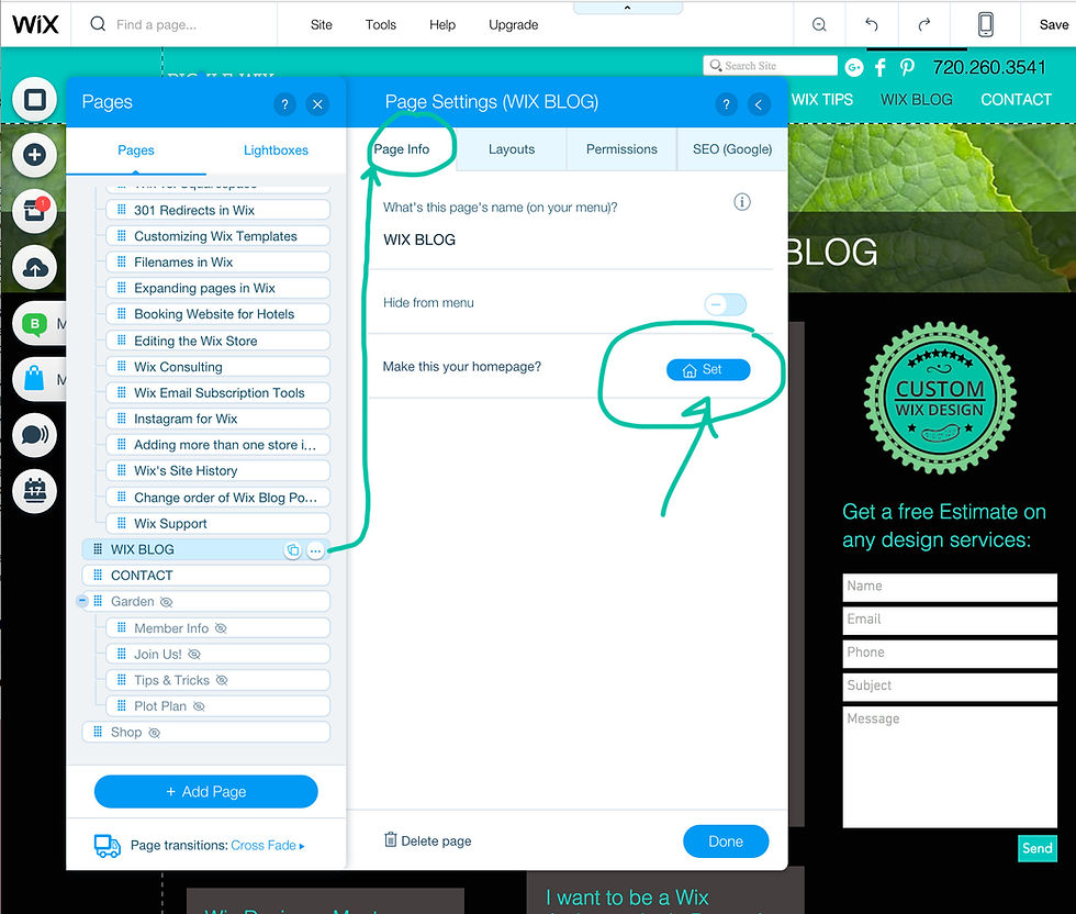 Wix Web Designer Tip - adding blog for SEO