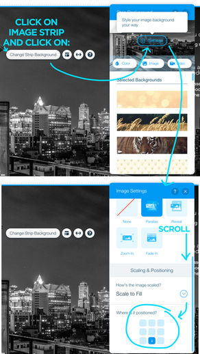 Adjusting image crop positioning in Wix