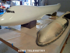 Super Lightweight, 13 ft epoxy and carbon fiber fuselage section, 7 lbs!