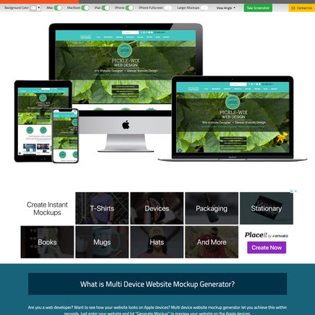 Website Mockup Creator