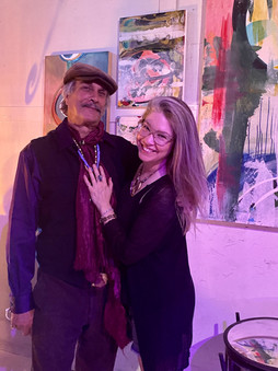 Artists Sean Guerrero and Robin Arthur