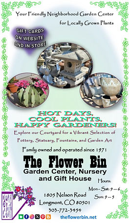 The Flower Bin Ad - Hot Days, Cool Plants