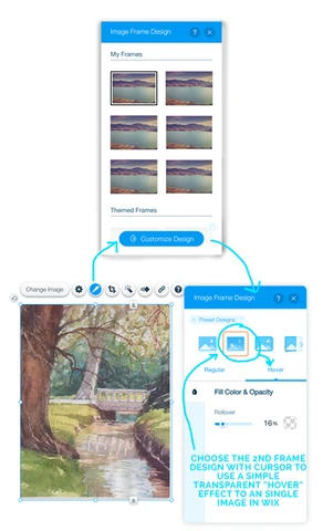 Image Rollover Effect in Wix