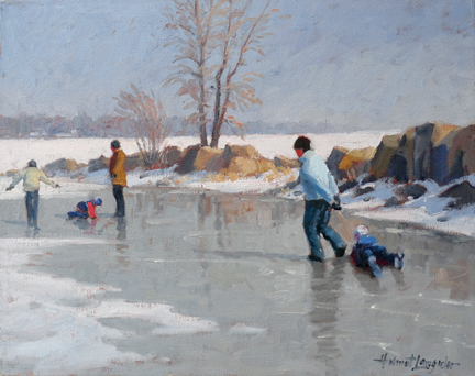 Winter frolic 16x20 SOLD