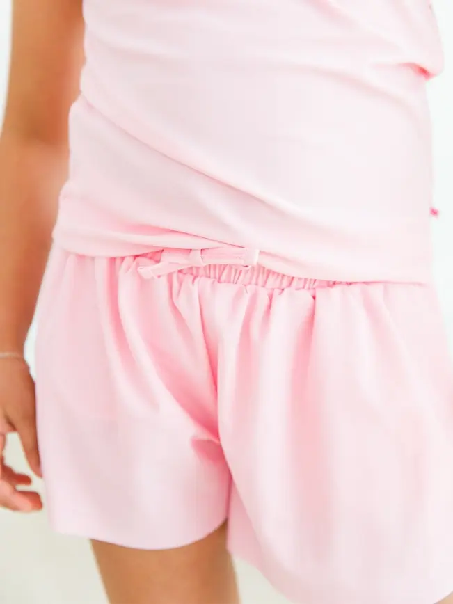 Girls Pink Active Butterfly Shorts