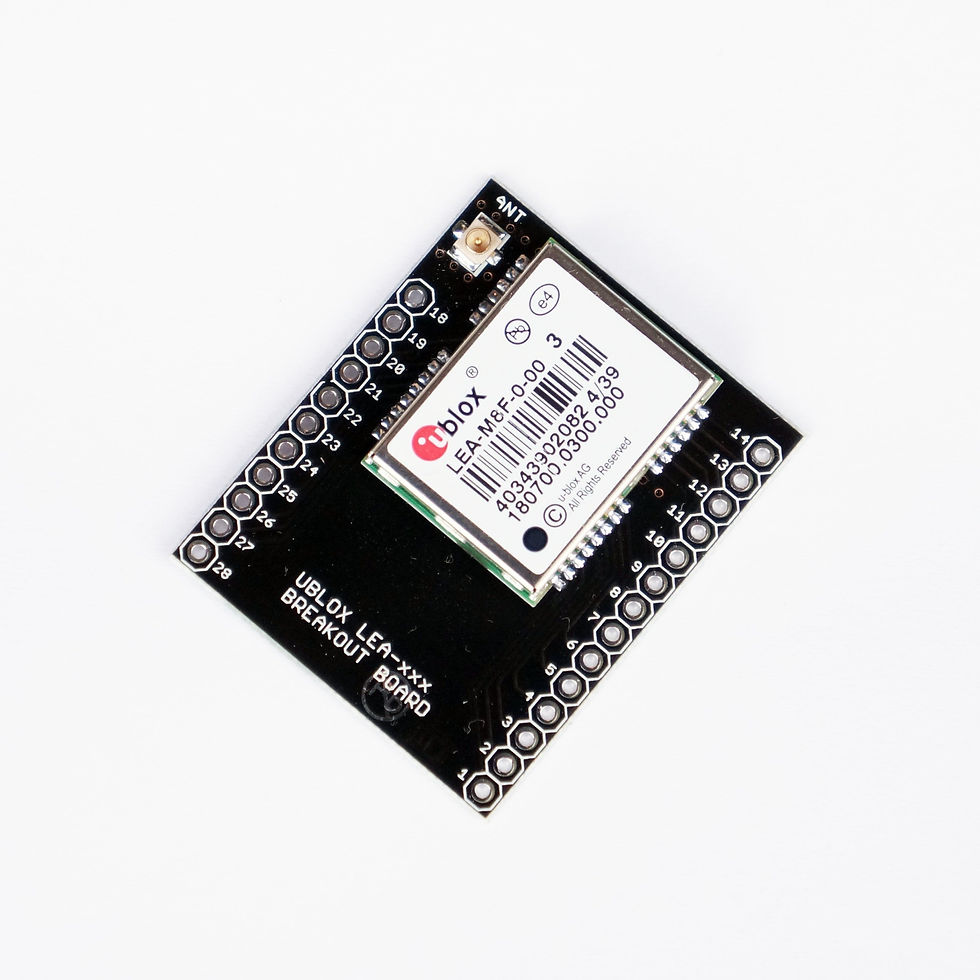 Thumbnail: LEA-M8F Time & Frequency Reference Breakout Board