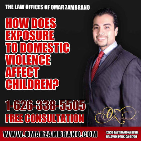 How does exposure to domestic violence affect children?