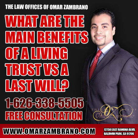 What are the main benefits of a living trust vs a last will?