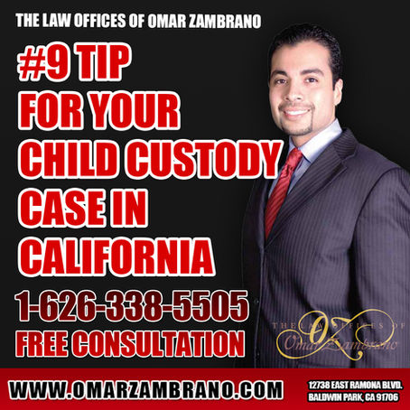 9 - Tip for Your Child Custody Case in California.