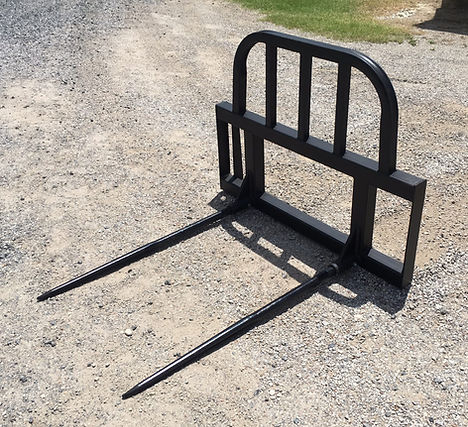 48" Twin Tine Hay Spear Side View
