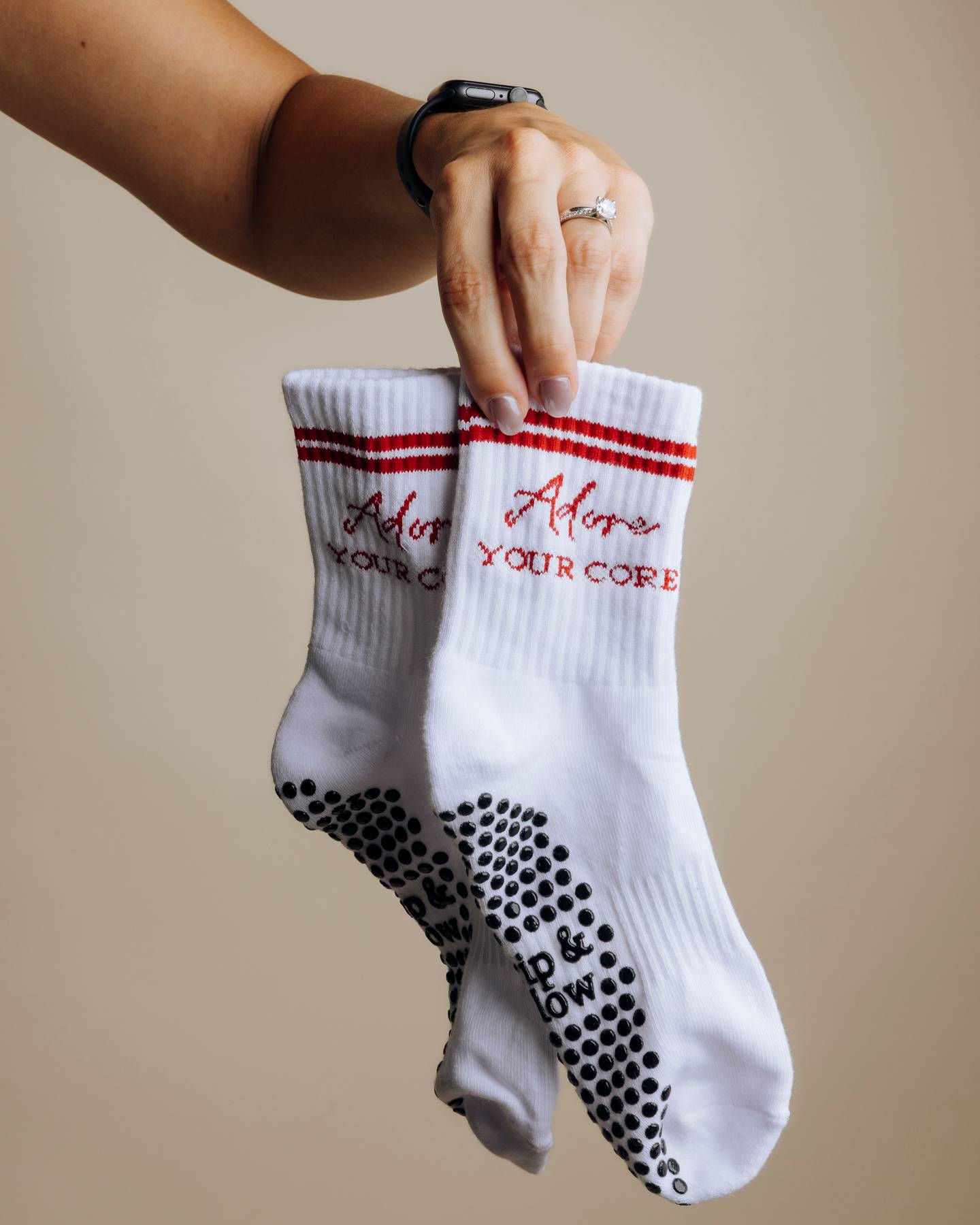 'Adore Your Core' Grip Socks