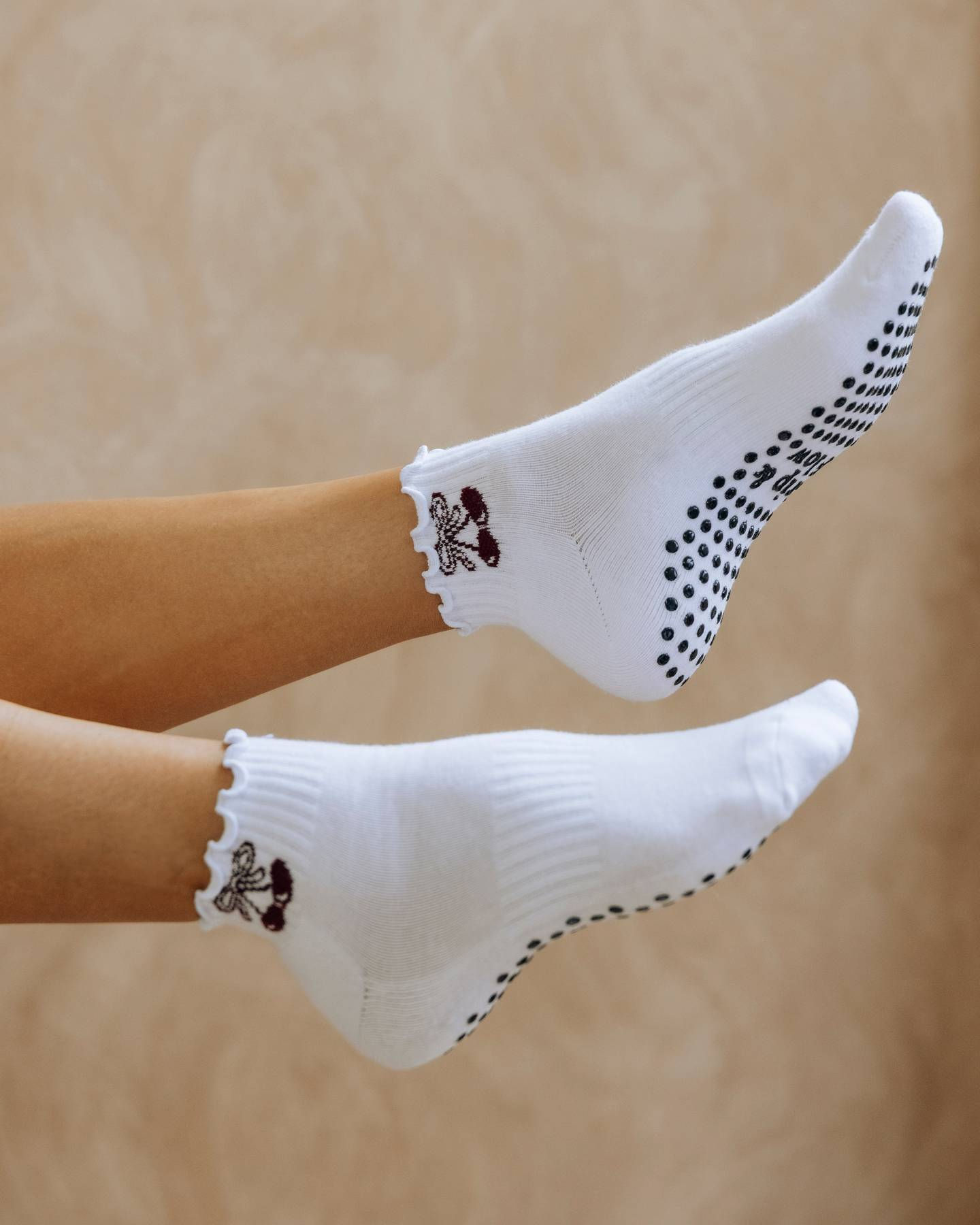 'Cherry on Core' Grip Socks