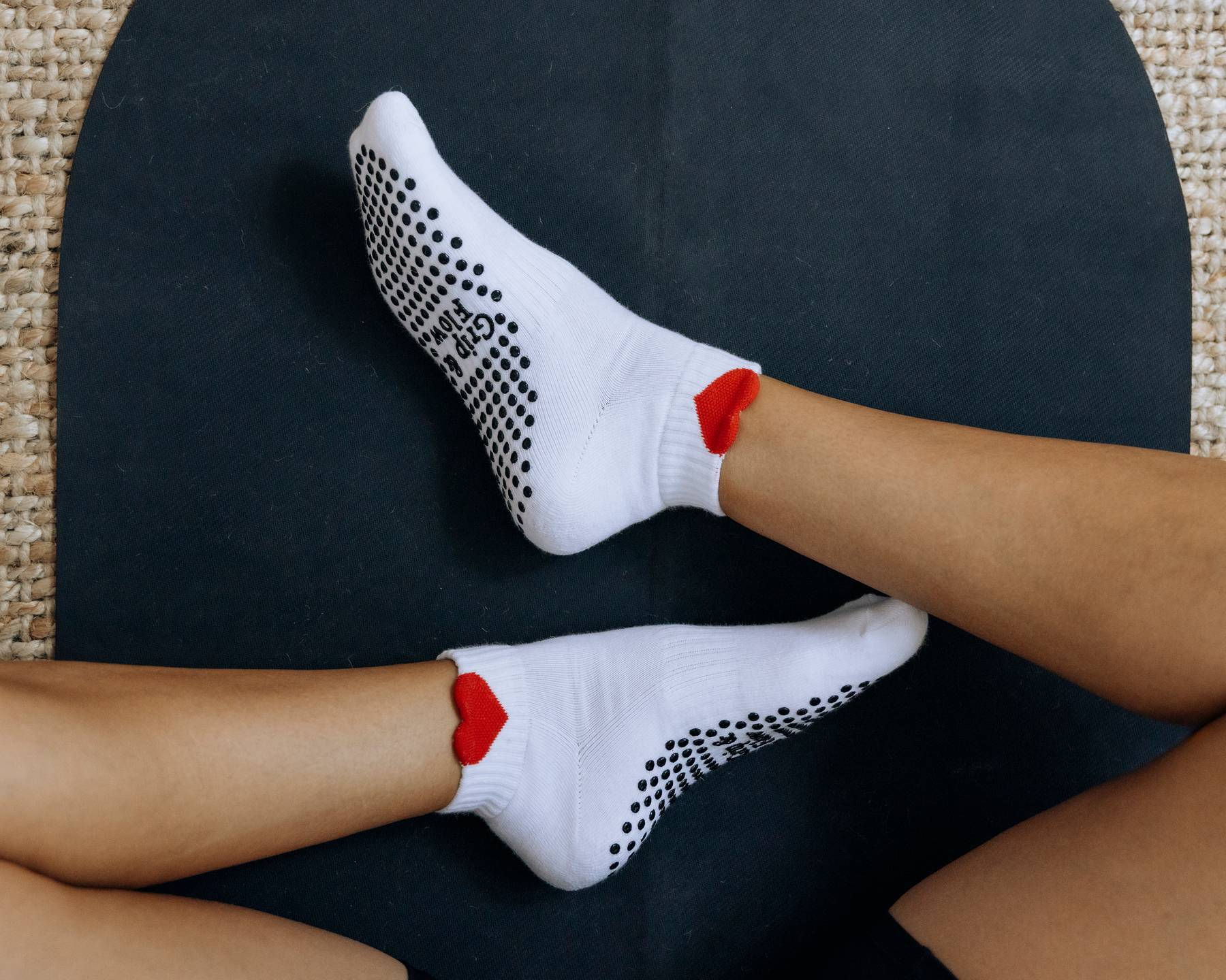 'Heart Core' Grip Socks