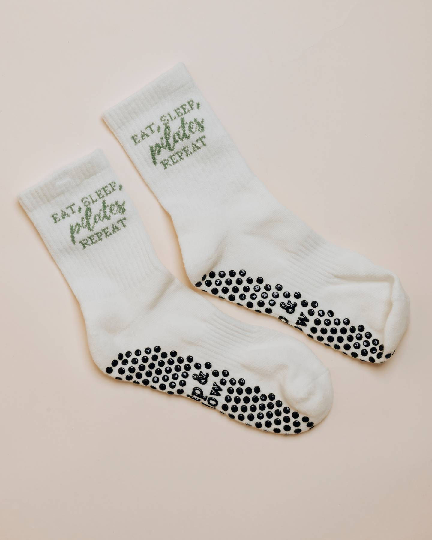 'Eat, Sleep, Pilates, Repeat' Grip Socks