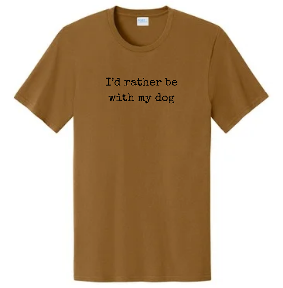 Thumbnail: I'd rather be with my dog - Unisex T-Shirt