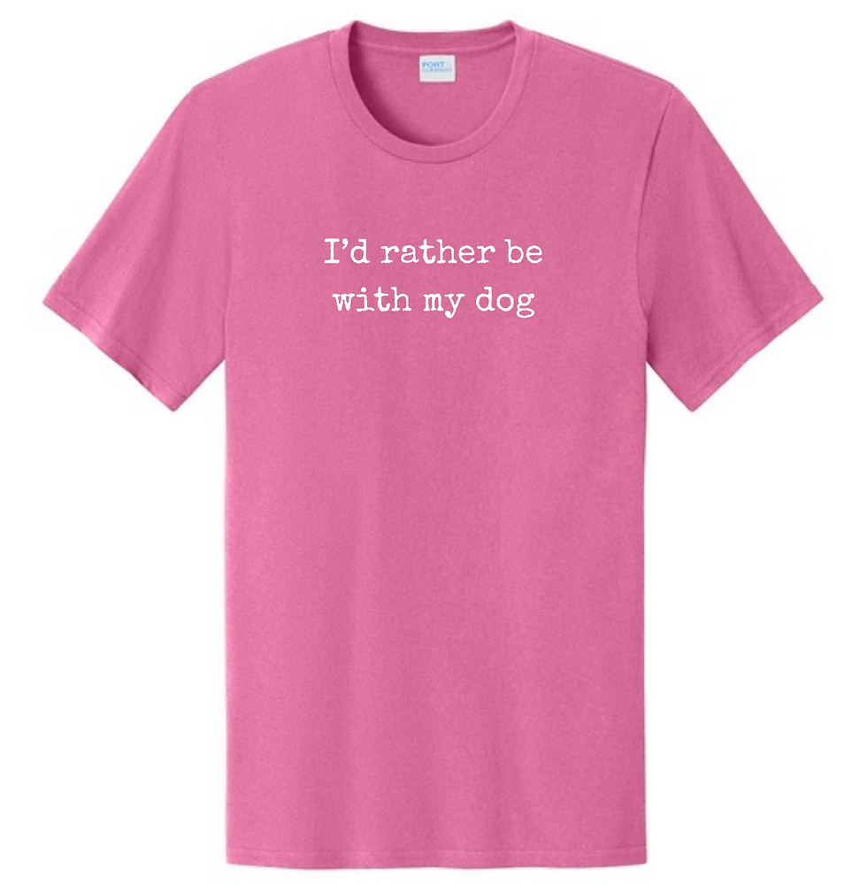 Thumbnail: I'd rather be with my dog - Unisex T-Shirt