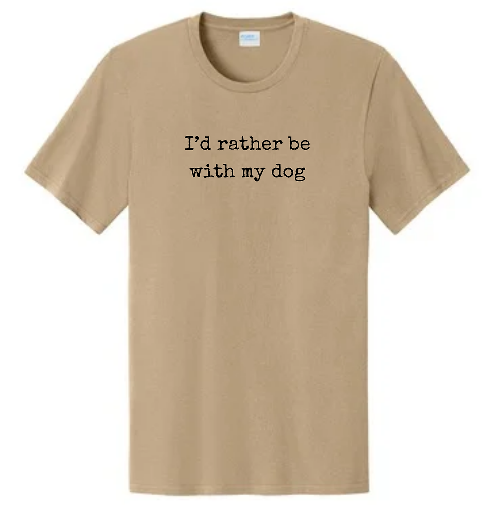 Thumbnail: I'd rather be with my dog - Unisex T-Shirt