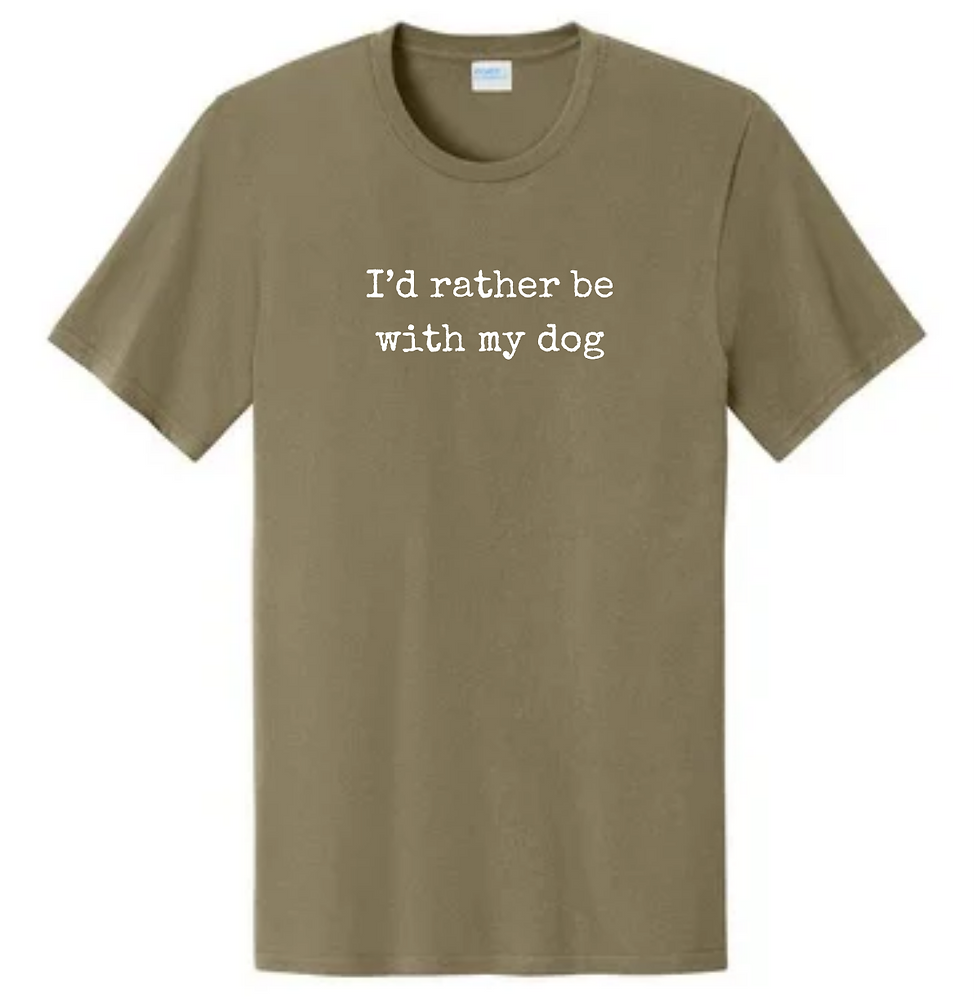 Thumbnail: I'd rather be with my dog - Unisex T-Shirt
