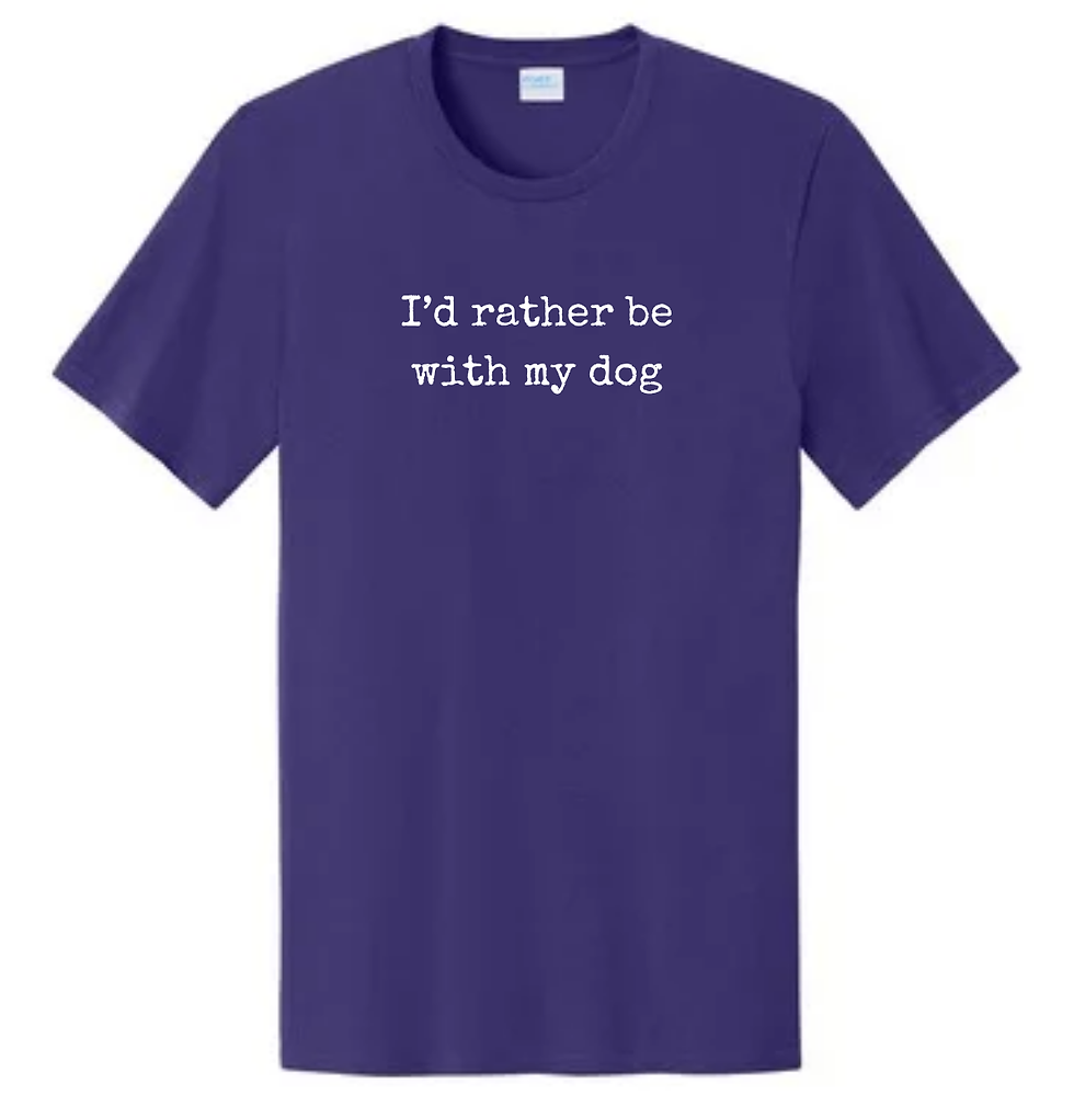 Thumbnail: I'd rather be with my dog - Unisex T-Shirt