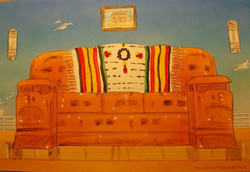 Olathe Train Sofa Sketch