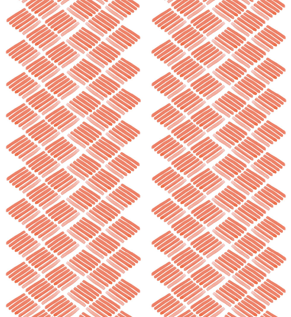 Chevron In Tangerine