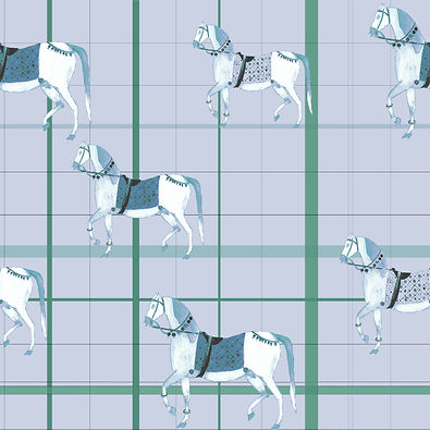 Horse Plad in Green 2.jpg
