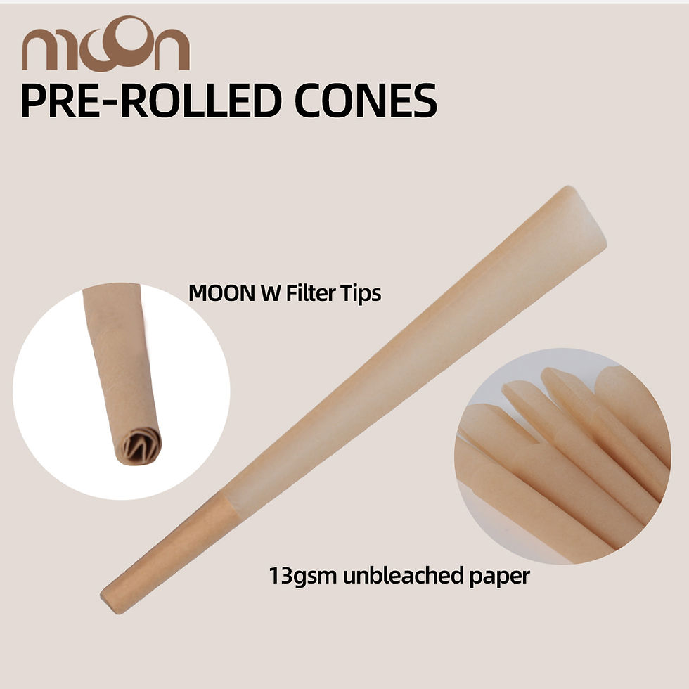 Thumbnail: 50 Pcs Pre Rolled Cones King Size 108mm Unbleahed Rolling Paper