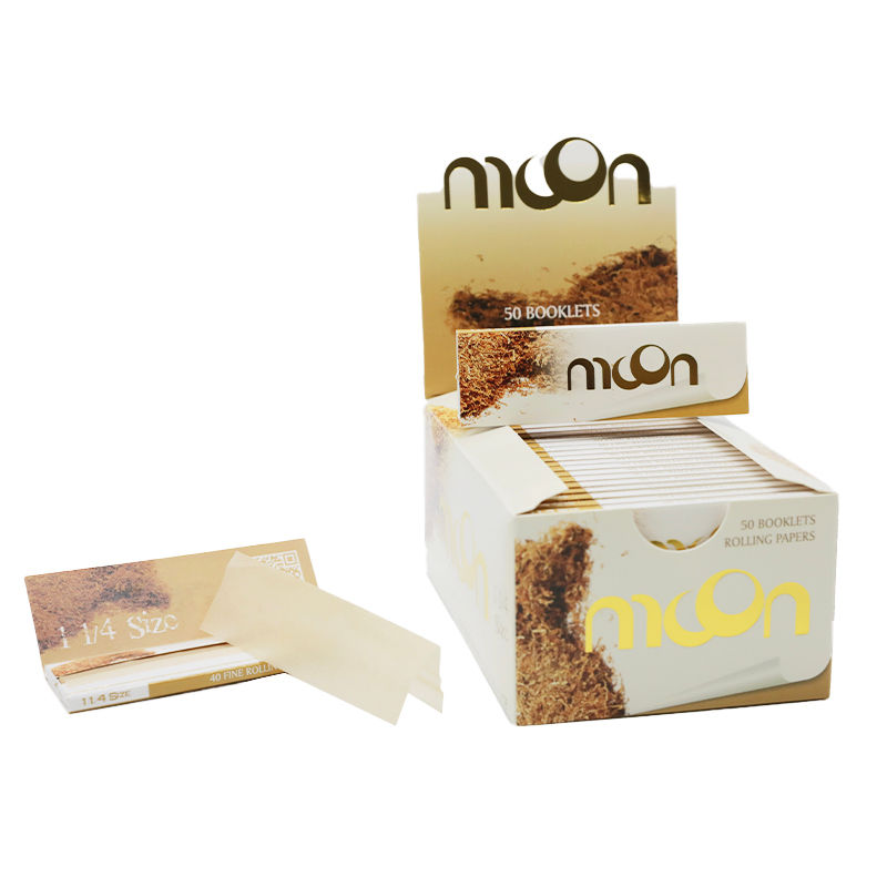 Thumbnail: 50 Packs Classic Tobacco 1 1/4 Size Unbleached Rolling Paper