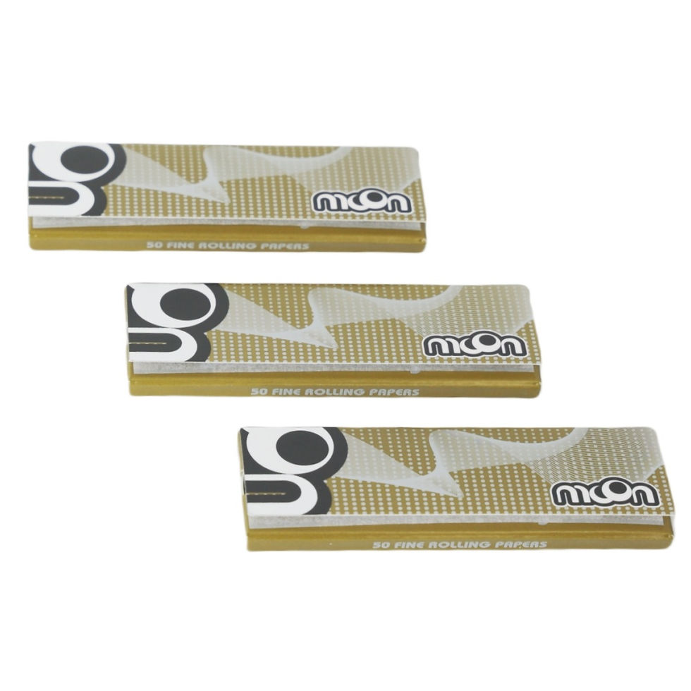Thumbnail: Moon 50 Booklets Green Color Rolling Papers Wood Pulp Papers 1 1/4 Size Cigarett