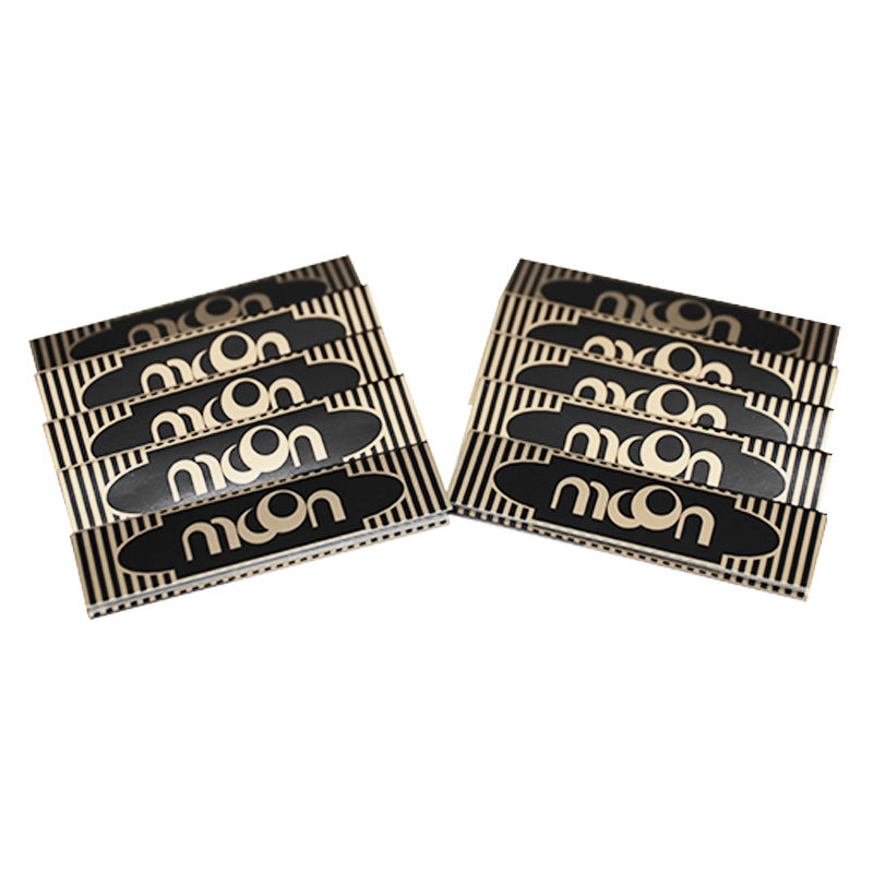 Thumbnail: 50 Packs Classic Gold King Size Slim Flax Mix Rolling Paper