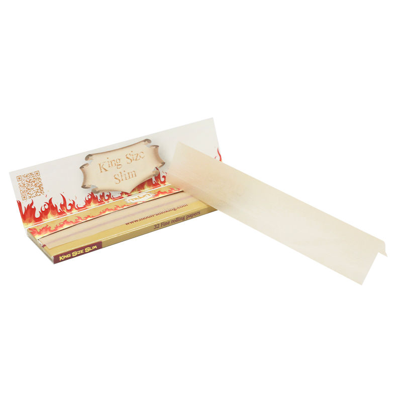 Thumbnail: 25 Packs Classic Flame King Size Slim Unbleached Rolling Paper
